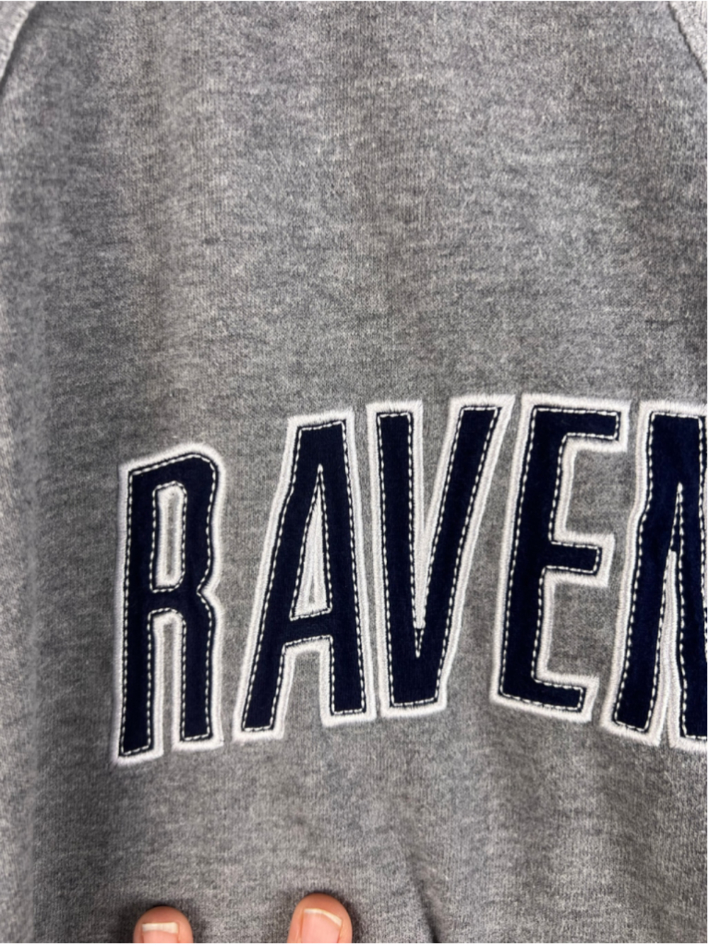 Harry Potter Ravenclaw Sweatshirt XL Universal Studios Gray Spellout Crewneck - Picture 2 of 6